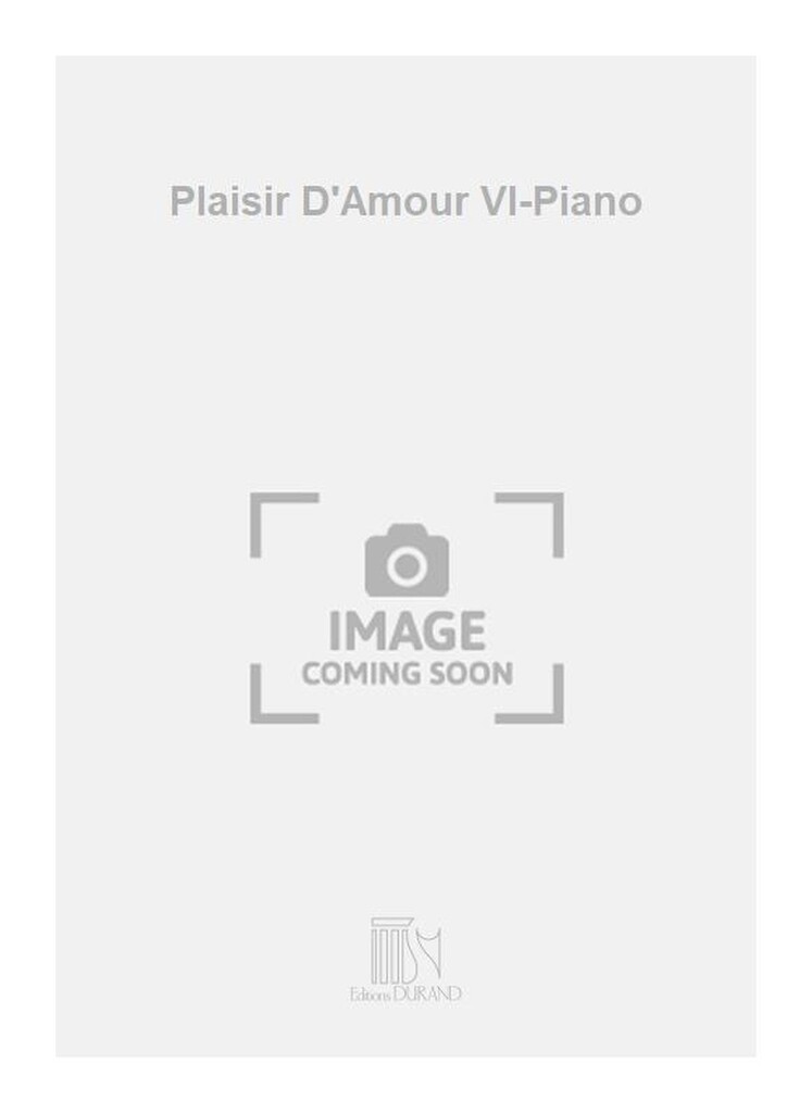 Plaisir D'Amour Vl-Piano
